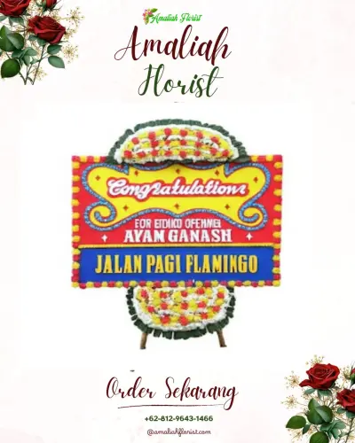 Bunga Papan Congratulation di Beji Lor